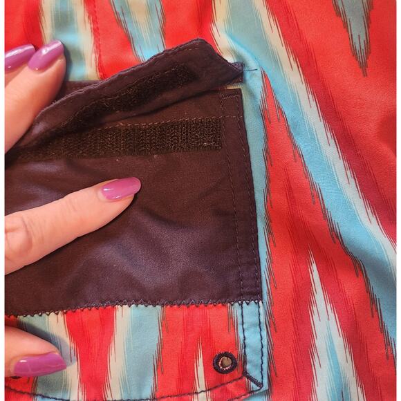 Reef Swim Trunks Board Shorts sz 36, unlined & lightweight Western Tribal - Picture 9 of 9